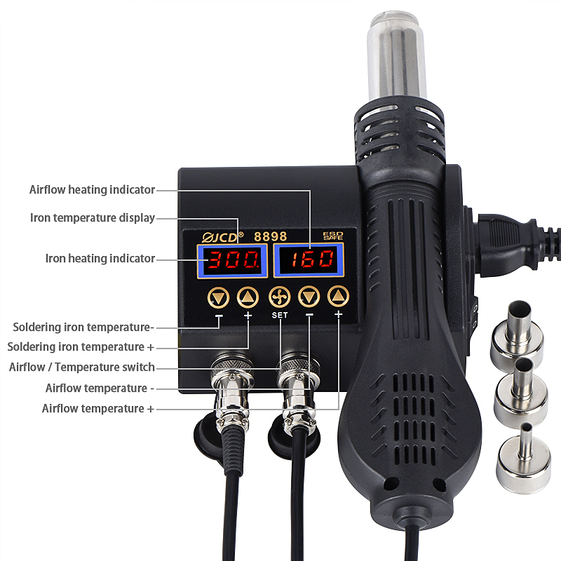 2 in 1 750 W Heißluftpistole L – 2 In 1 Soldering Rework Station 750W Bewertung und Preis