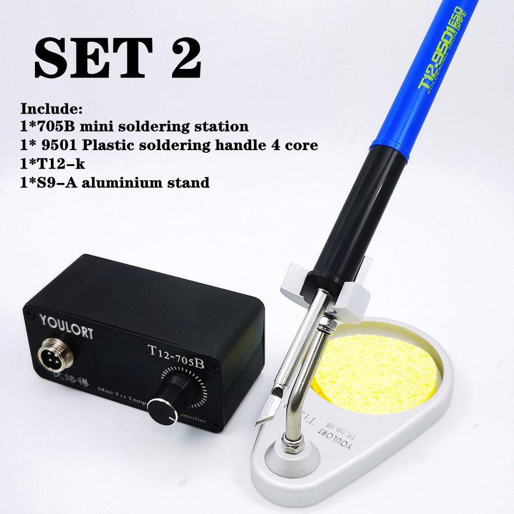 Mini-T12-705B-Lötkolbens tatio – T12 Soldering Station Oled Bewertung und Preis