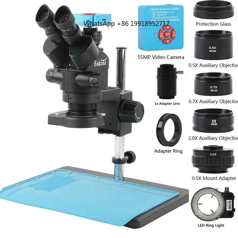 Eakins Zoom 3,5-90X Trinokular – Simul-Focal Industrial Microscope 4K Hdmi Bewertung und Preis